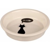 Миска керамическая "Cat" TRIXIE ,  0,25 л /13 см белая